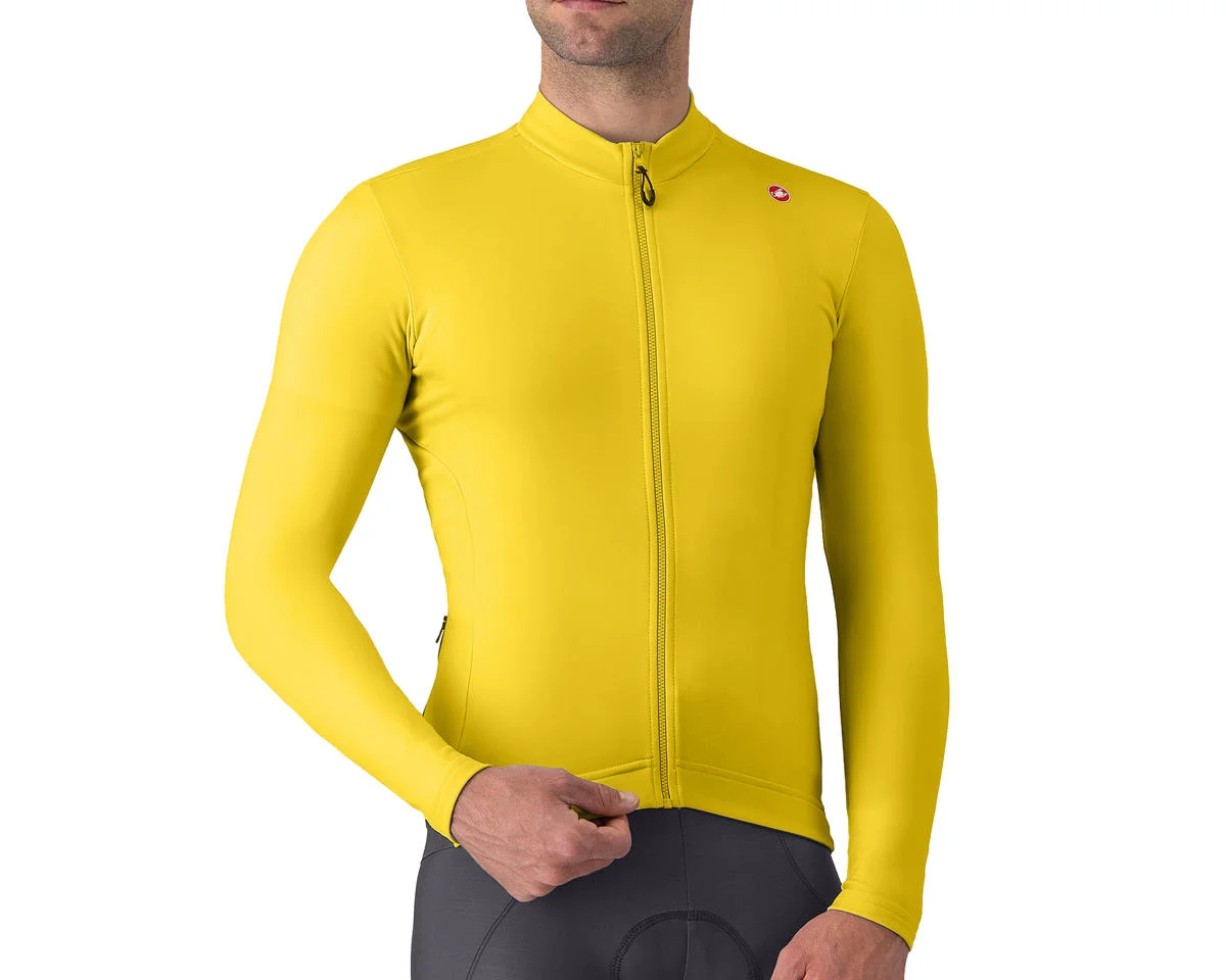 Castelli Espresso Thermal Long Sleeve Jersey (Mango Mojito/Dark Grey) (M)